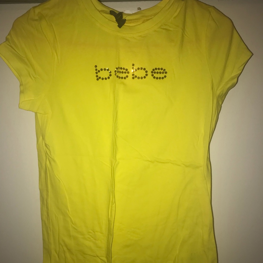 2bebe basic rhinestone tee